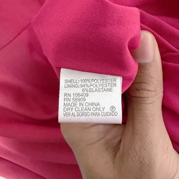 2/$30 Preston & York Pink V-Neck A-Line Dress 18 - Picture 4 of 4